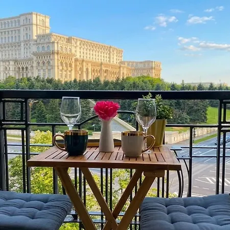 아파트 New Luxury Flat In Front Of The Parliament At Unirii *